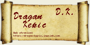 Dragan Kepić vizit kartica